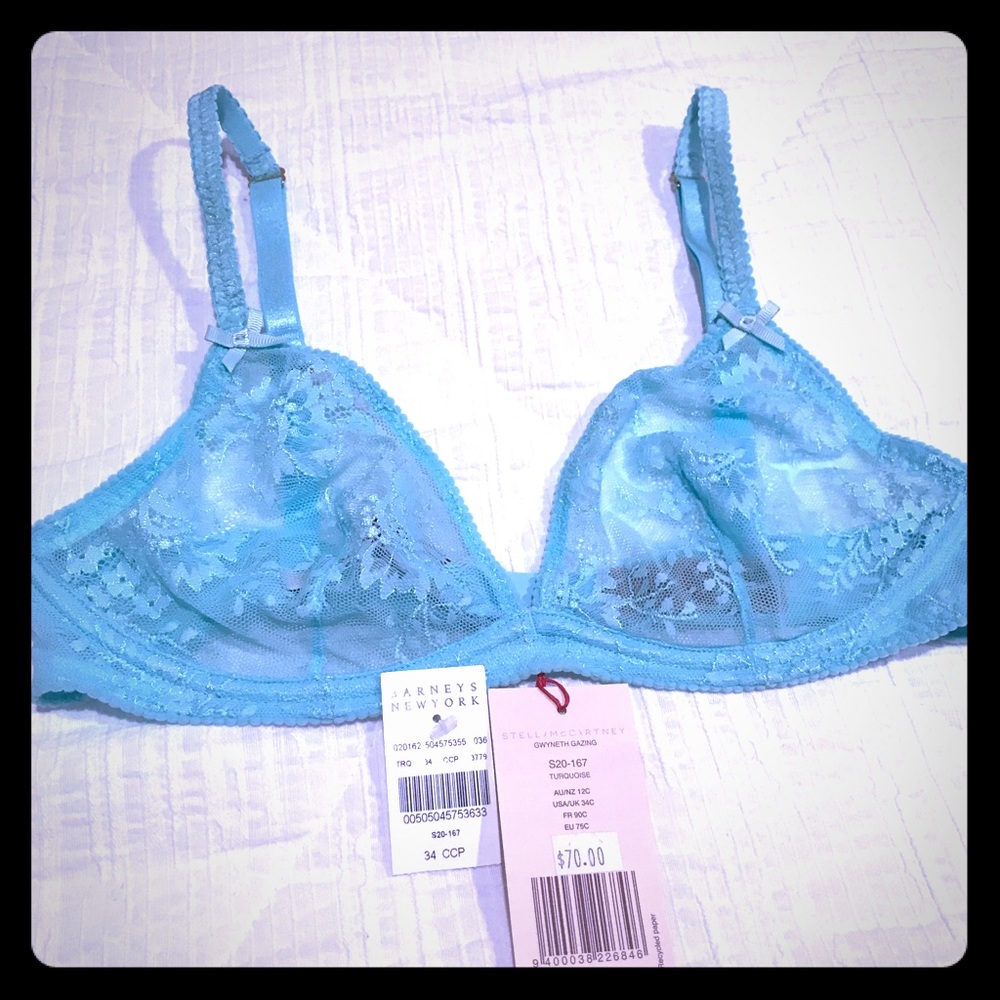 Stella McCartney Turquoise Bra NWT